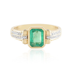Anello in oro con Smeraldo Zambia AAA (SUHANA)