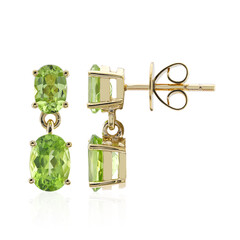 Orecchini in oro con Peridoto Wagogo