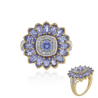 Anello in argento con Tanzanite
