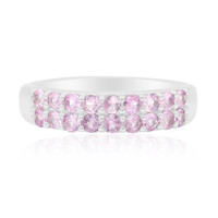 Anello in argento con Zaffiro Rosa