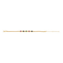 Bracciale in argento con Smeraldo Zambia