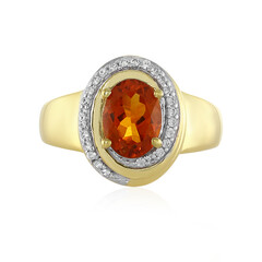 Anello in argento con Citrino Madeira