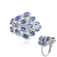 Anello in argento con Cianite del Nepal