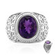 Anello in argento con Ametista Zambiana