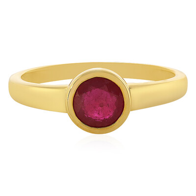 Anello in argento con Rubino del Madagascar