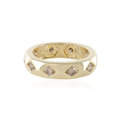 Anello in oro con Diamante Champagne I2 (de Melo)