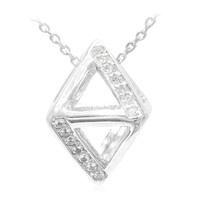 Collana in argento con Topazio Bianco