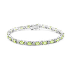 Bracciale in argento con Peridoto della Birmania