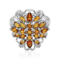 Anello in argento con Citrino Madeira