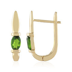 Orecchini in argento con Diopside Russo