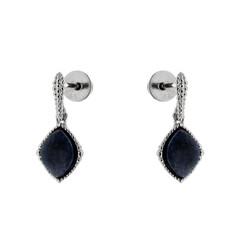 Orecchini in argento con Dumortierite