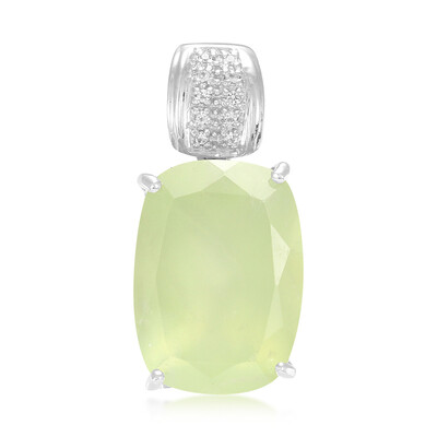 Ciondolo in argento con Prehnite