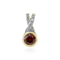 Ciondolo in oro con Diamante Rosso I3