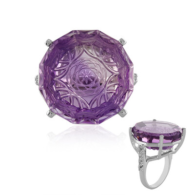 Anello in argento con Ametista Rose de France