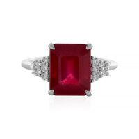 Anello in argento con Rubino del Madagascar