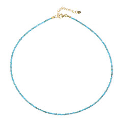 Collana in argento con Apatite Blu Neon