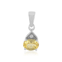 Ciondolo in argento con Berillo Giallo