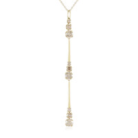 Collana in oro con Diamante Champagne I2 (de Melo)