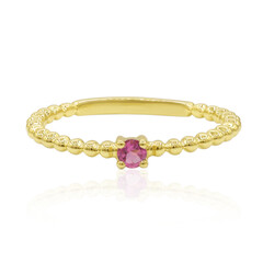 Anello in argento con Tormalina Rosa