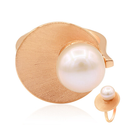 Anello in argento con Perla di Acqua Dolce (TPC)