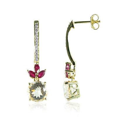 Orecchini in oro con Morganite Brasiliana (de Melo)