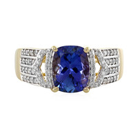 Anello in oro con Tanzanite AAA (AMAYANI)