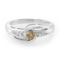 Anello in argento con Zaffiro Arancione