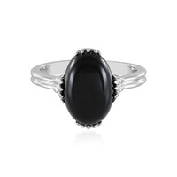 Anello in argento con Onice Nero