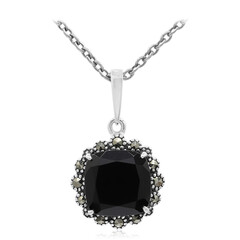 Collana in argento con Spinello Nero