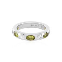 Anello in argento con Moldavite
