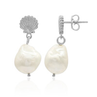 Orecchini in argento con Perla di Acqua Dolce (TPC)