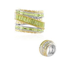 Anello in argento con Peridoto (Gems en Vogue)
