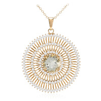 Collana in argento con Ametista Verde