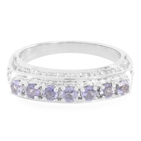 Anello in argento con Iolite del Madagascar
