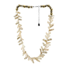 Collana in argento con Perla Keshi (TPC)