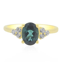 Anello in oro con Indicolite Brasiliana