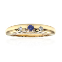 Anello in oro con Benitoite (Amanda Adkins)