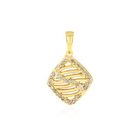 Ciondolo in argento con Diamante Champagne I2