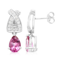 Orecchini in argento con Topazio Flamingo