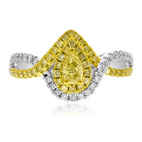 Anello in oro con Diamante Giallo SI2 (CIRARI)