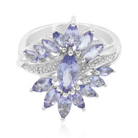 Anello in argento con Tanzanite