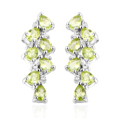 Orecchini in argento con Peridoto
