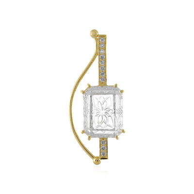 Ciondolo in argento con Quarzo Bianco