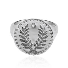 Anello in argento con Topazio Bianco