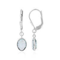 Orecchini in argento con Topazio Blu Cielo