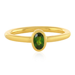 Anello in argento con Diopside Russo
