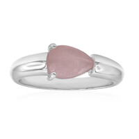 Anello in argento con Quarzo Rosa