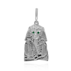 Ciondolo in argento con Smeraldo Brasiliano