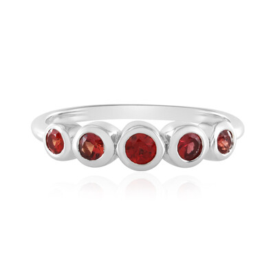 Anello in argento con Rubino Tanzania