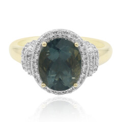 Anello in oro con Opale di Fuoco Blu